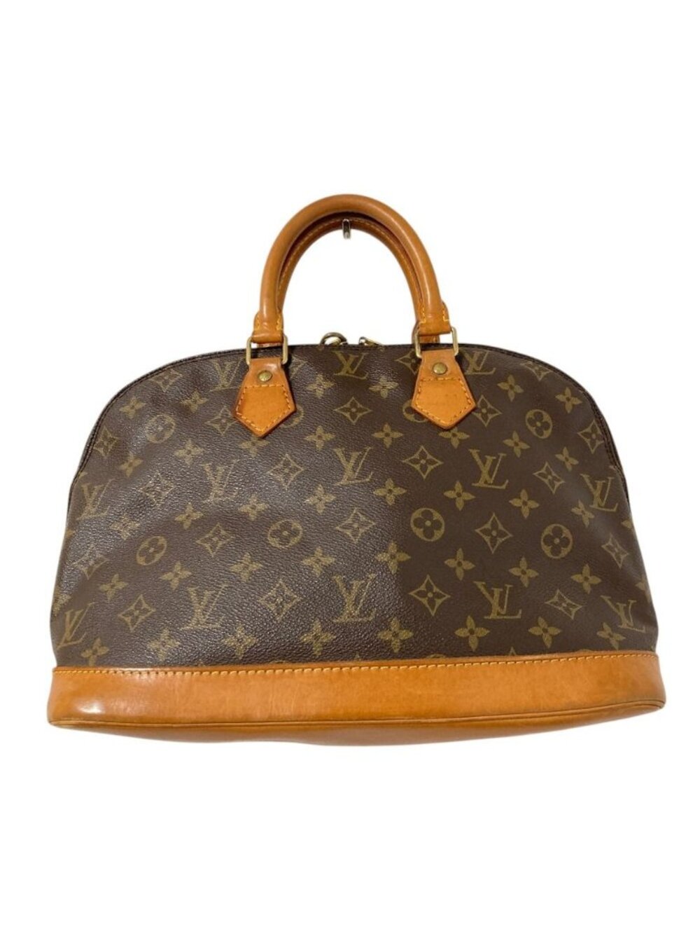 Louis Vuitton Alma MM Monogram Handbag Brown